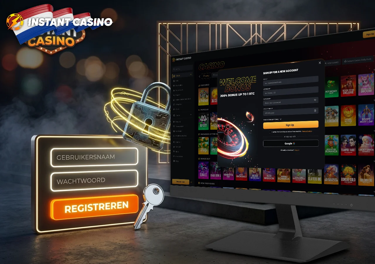 Stapsgewijze handleiding voor het aanmaken van een nieuw spelersaccount.
